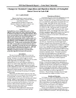 1999 Beef Research Report 151 Iowa State University