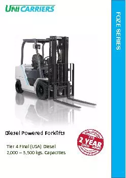 Diesel Powered Forklifts