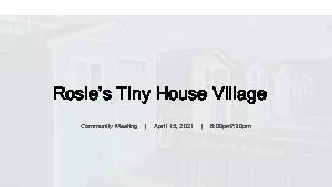 Rosie146s Tiny House Village