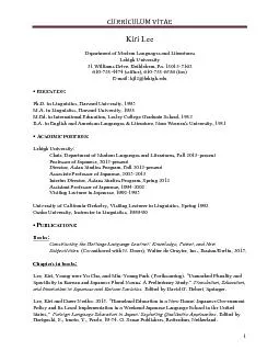 PDF-PhD in Linguistics Harvard University 1993MA in Linguistics Har