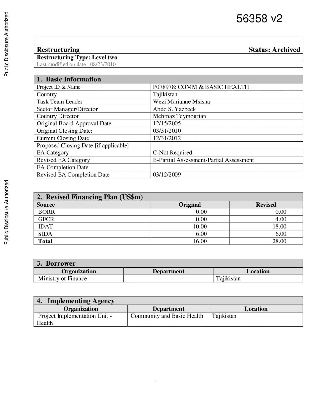 PDF-Restructuring Status Archived