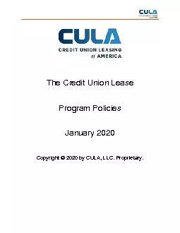 The Credit Union Lease
