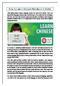 How to Learn Chinese Mandarin in Dubai