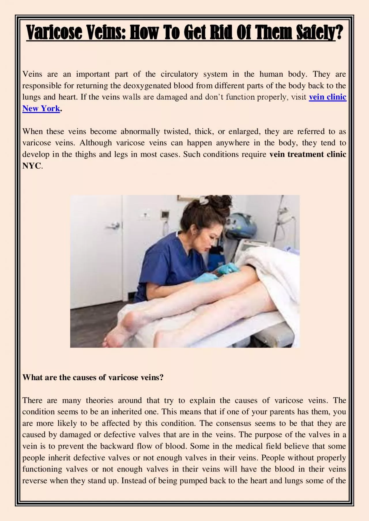 PDF-Varicose Veins: How To Get Rid Of Them Safely?