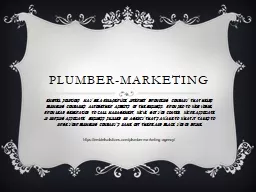 Plumber-marketing