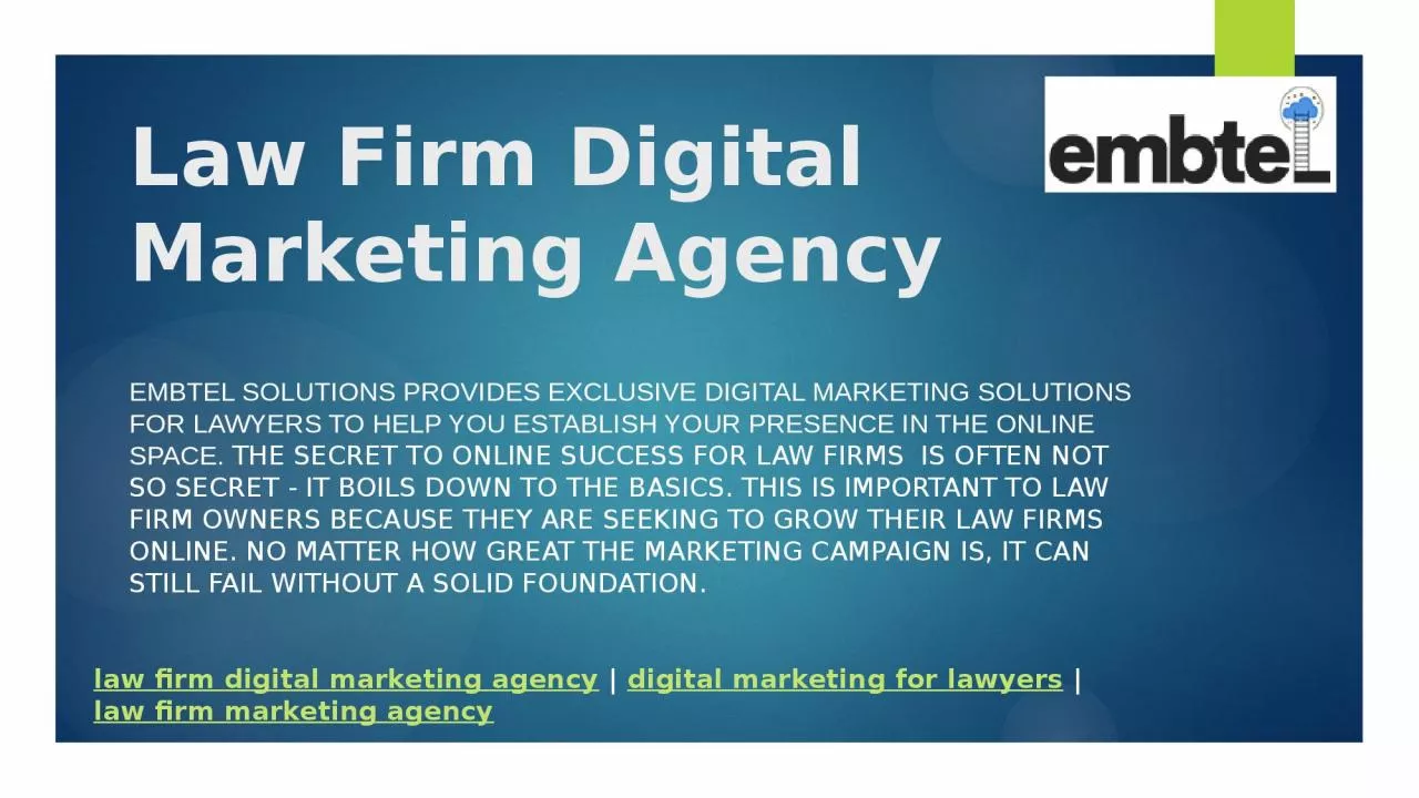 PPT-Law Firm Digital Marketing - SEO, Google Ads, Social & More