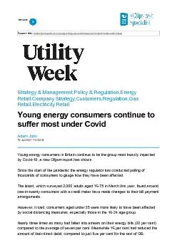 Utility Week - Young energy consumers continue to suffer most under Covid