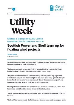 Scottish Power and Shell team up for floating wind projects