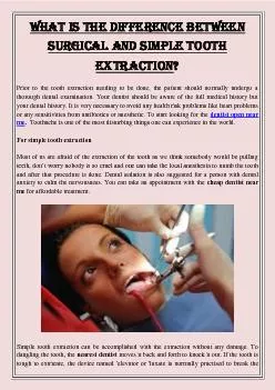 What is the difference between surgical and simple tooth extraction?