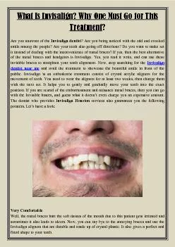 What Is Invisalign? Why One Must Go for This Treatment?