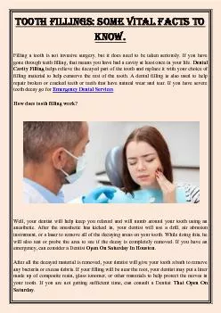 Tooth Fillings: Some Vital Facts To Know.