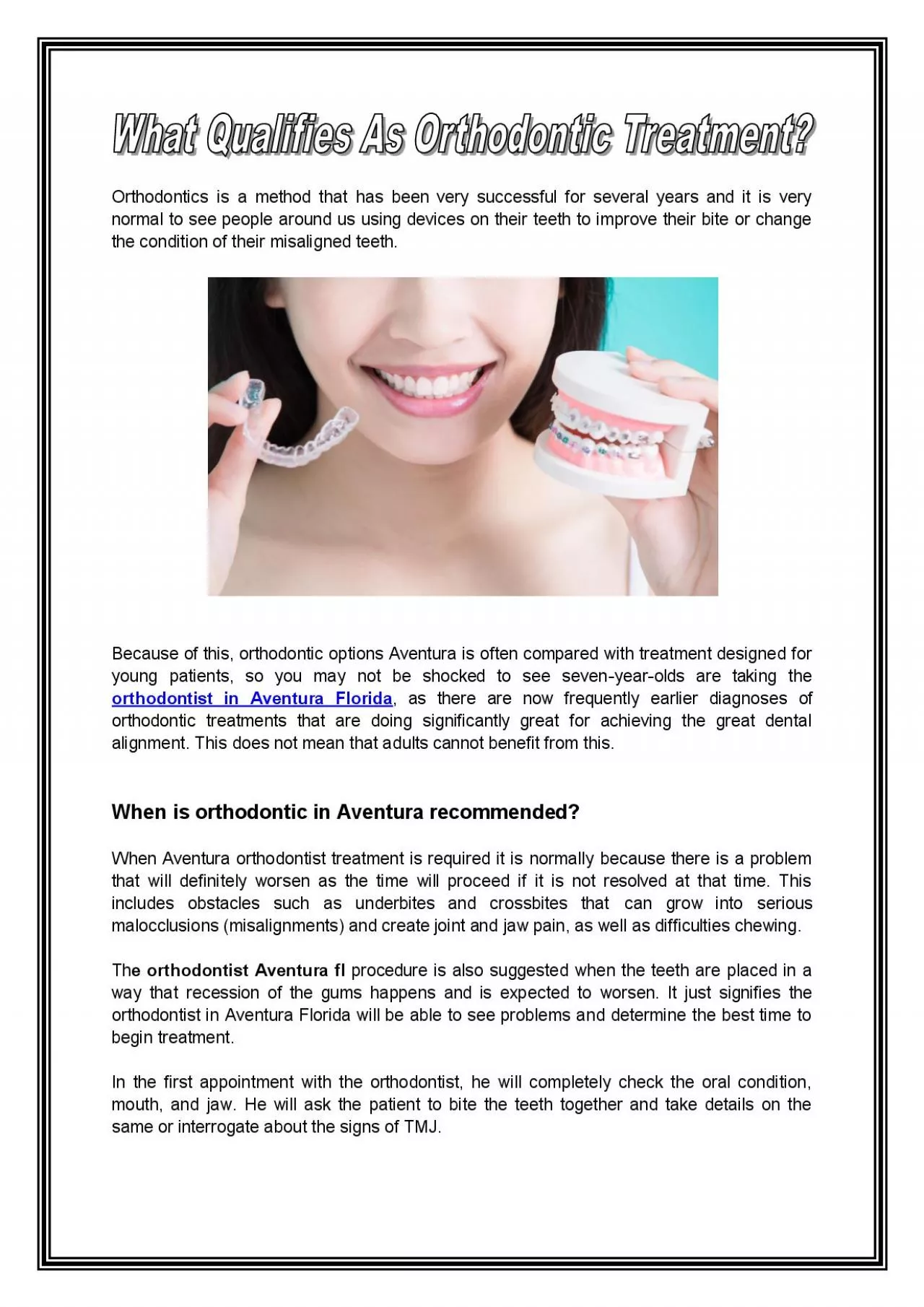 PDF-What Qualifies As Orthodontic Treatment