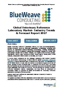 ﻿Global Veterinary Reference Laboratory Market- Industry Trends & Forecast Report 2027