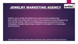 Jewelry Marketing Company