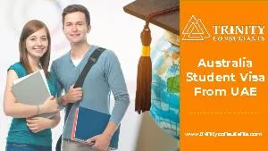 Australia Student Visa from UAE