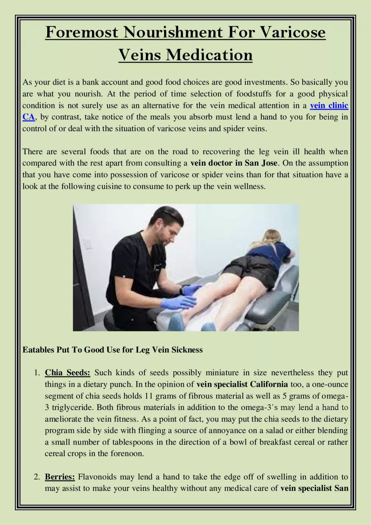 PDF-Foremost Nourishment For Varicose Veins Medication