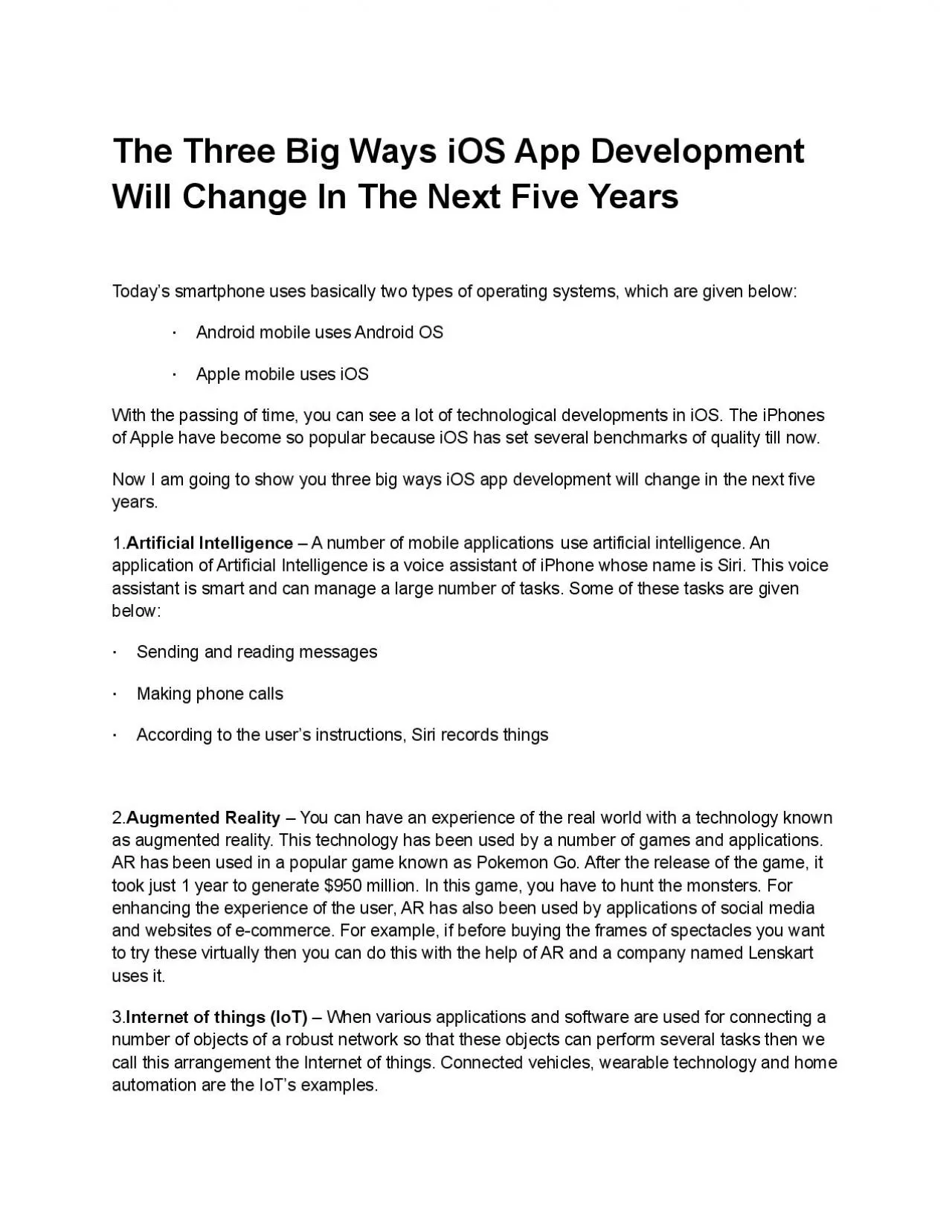 PDF-The Three Big Ways iOS App Development Will Change In The Next Five Years