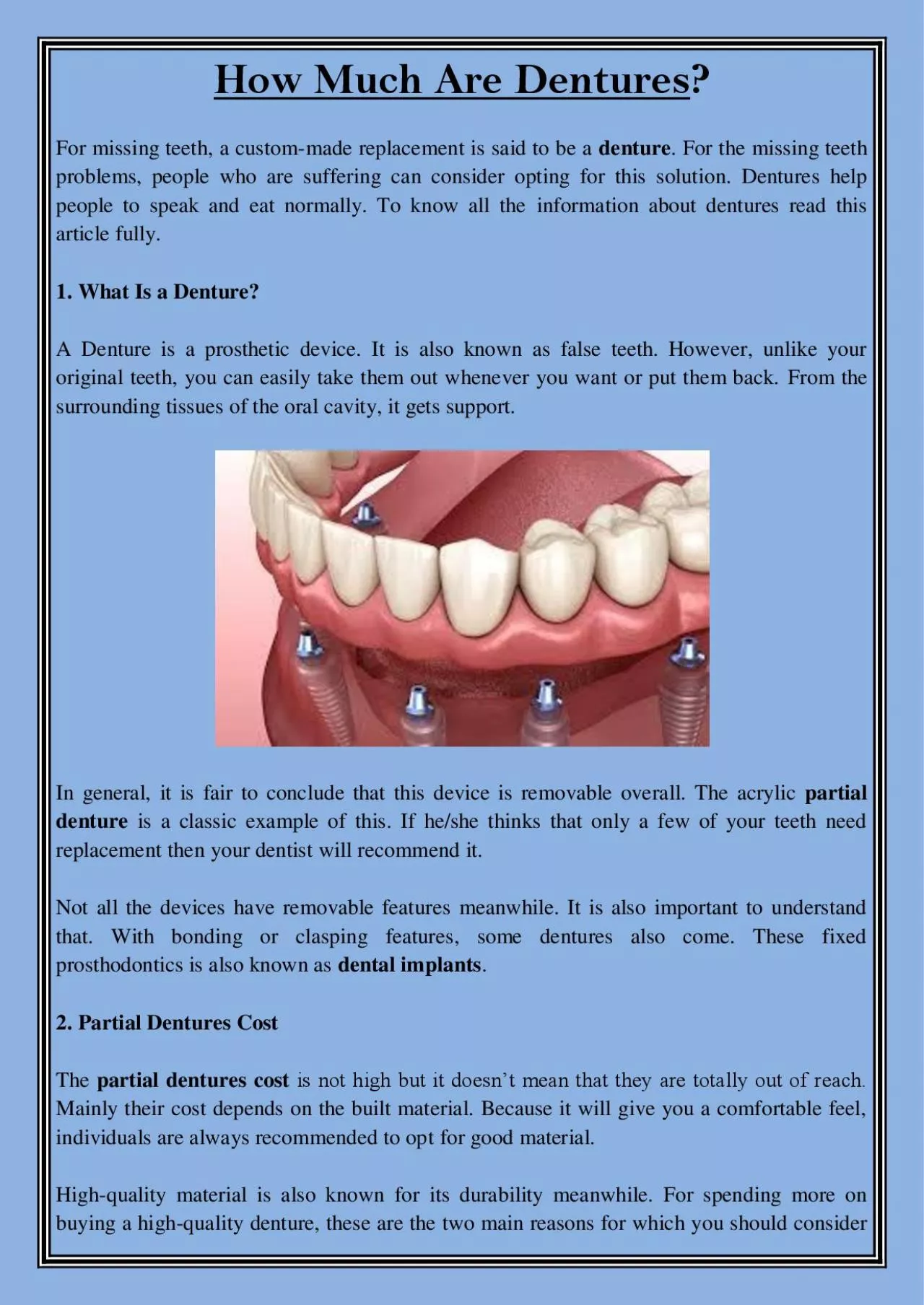 PDF-How Much Are Dentures?