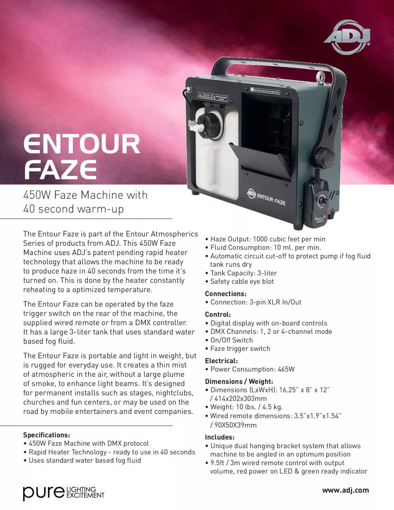 PDF-450W Faze Machine with