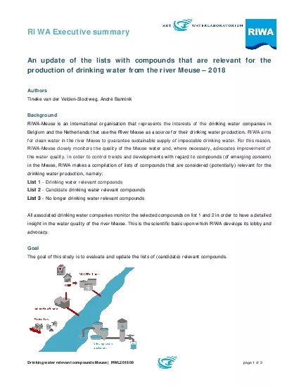 Drinking water relevant compounds Meuse  HWL201809