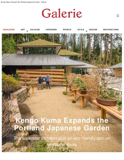 Kengo Kuma Expands the Portland Japanese Garden  Galerie