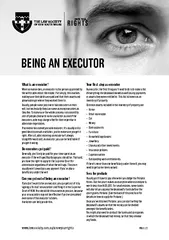 PAGE    BEING AN EXECUTOR What is an executor When som
