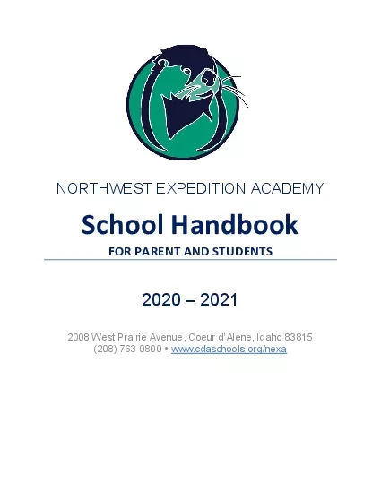 NORTHWEST EXPEDITION ACADEMYSchool Handbook