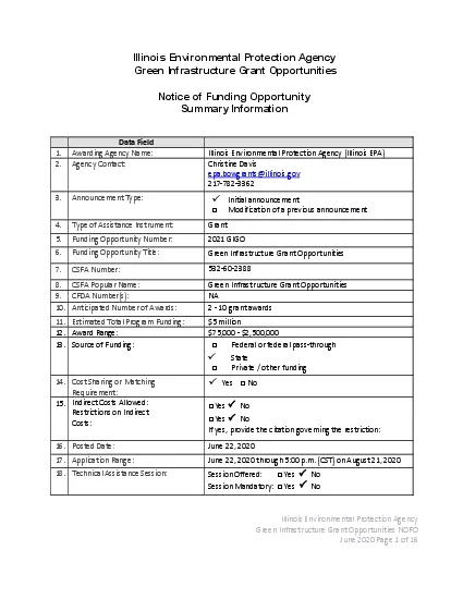 x0000x0000Illinois Environmental Protection AgencyGreen Infrastructure
