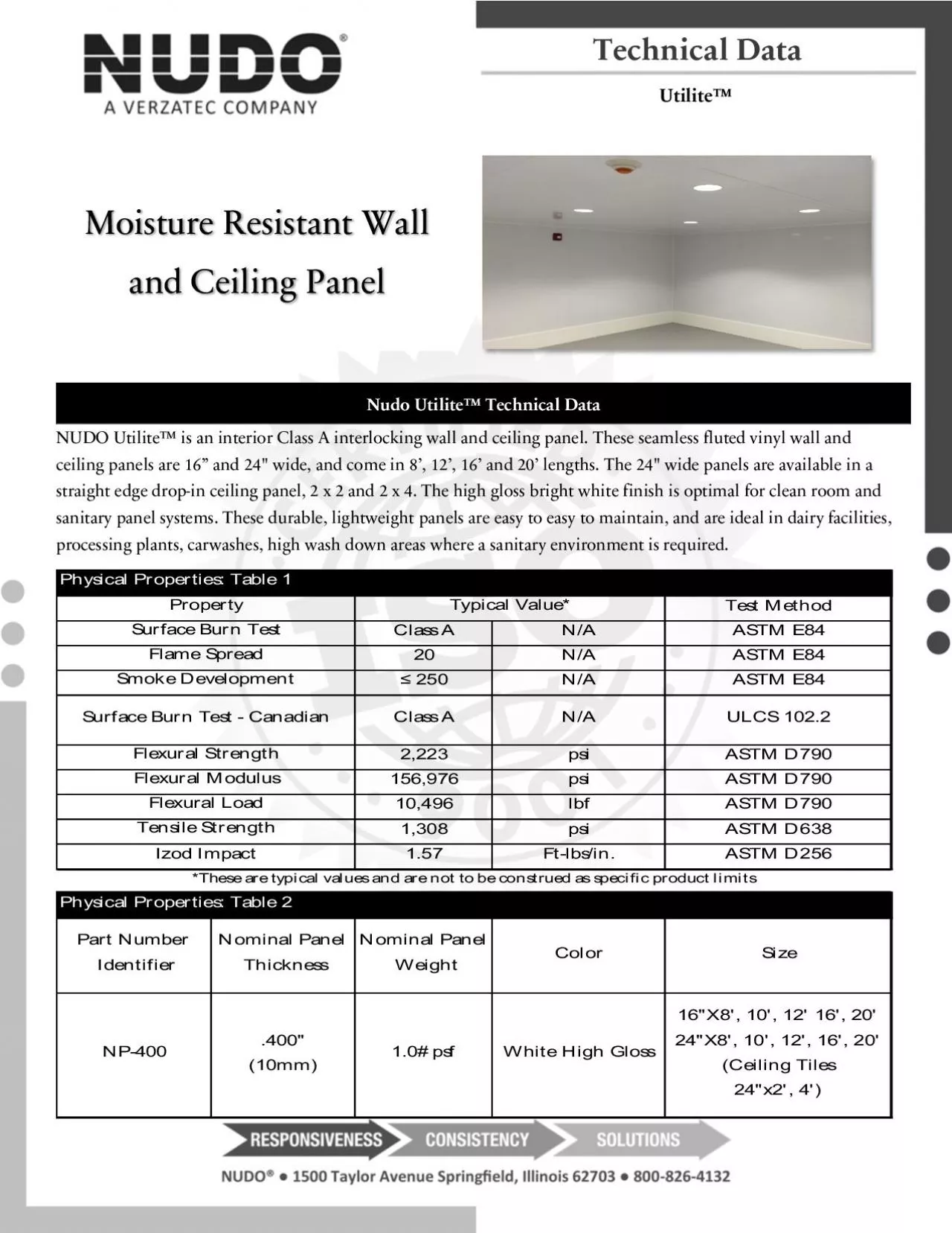 PDF-Technical DataRev 02 813 Nudo Utilite Class A Wall Ceiling Panels