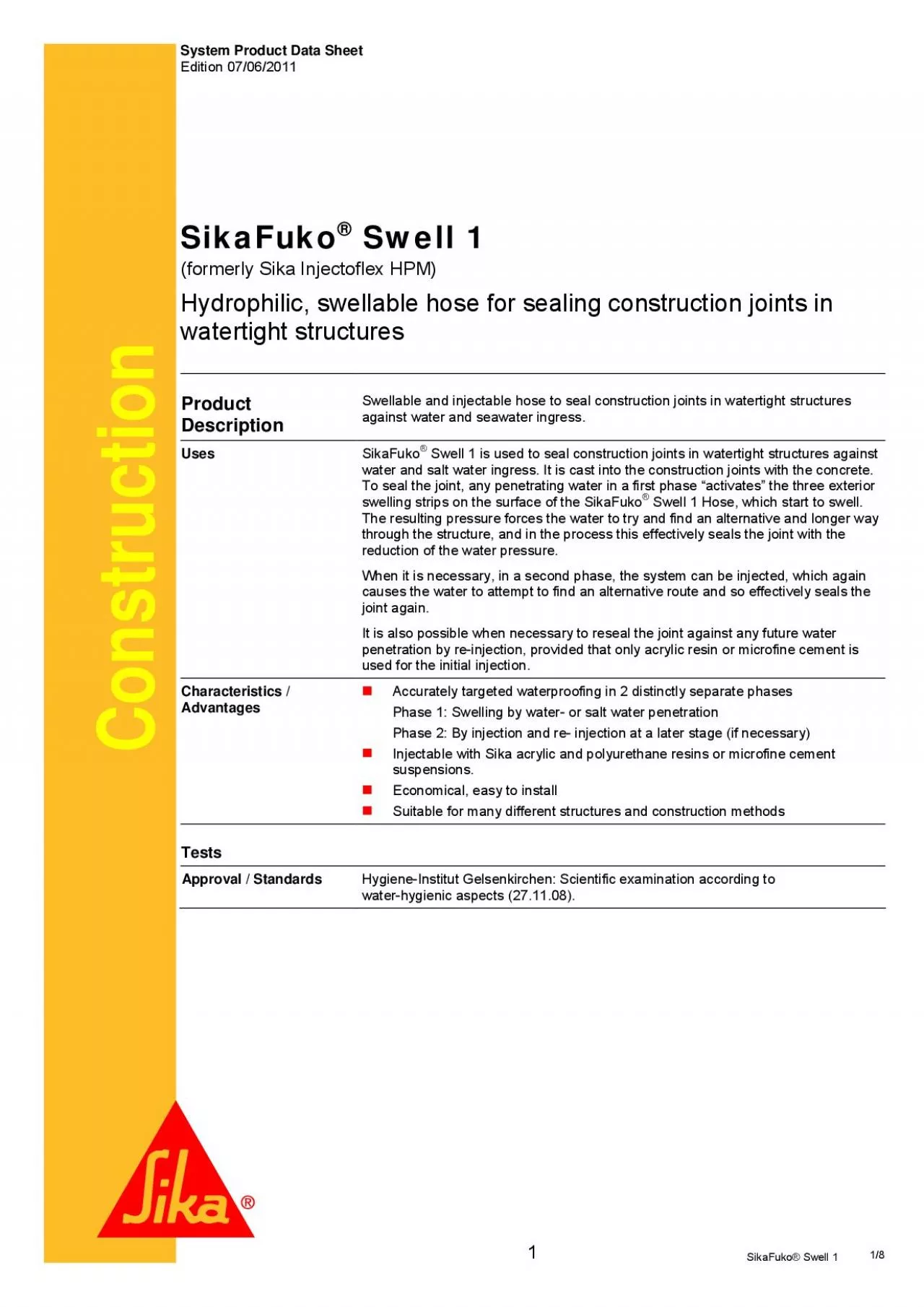 PDF-System Product Data Sheet Edition 07062011