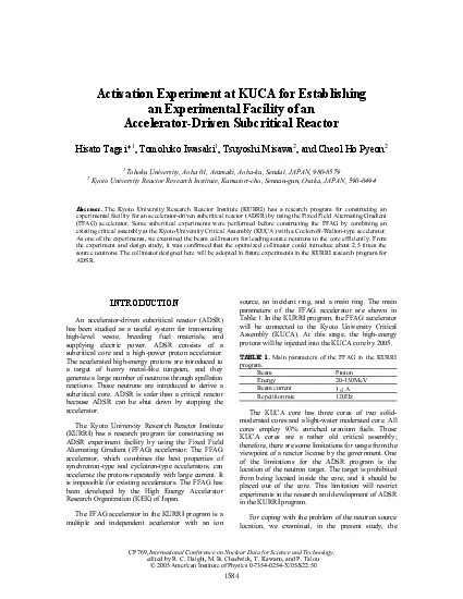 introduction of beam collimators for leading the fast neutrons to the