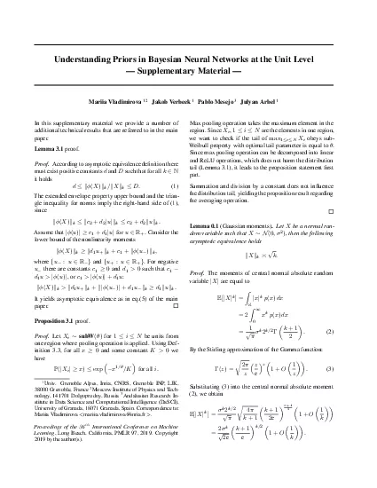 UnderstandingPriorsinBayesianNeuralNetworksattheUnitLevel151Supplement