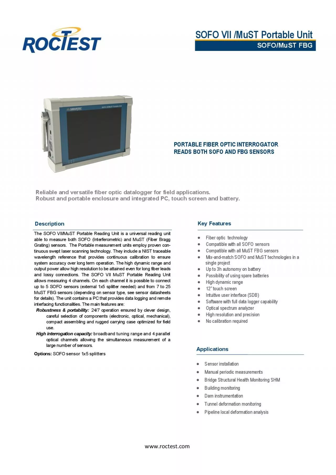 PDF-SOFO VII MuST Portable Unit