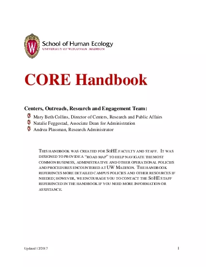 x0000x0000Updated 122017CORE HandbookCenters Outreach Research and En