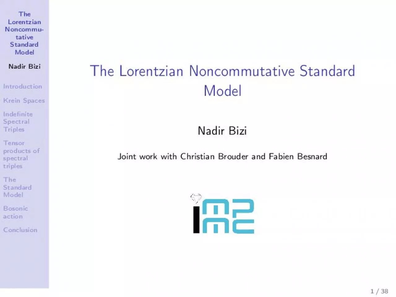 PDF-TheLorentzianNoncommutativeStandardModelNadirBiziIntroductionKreinSpa