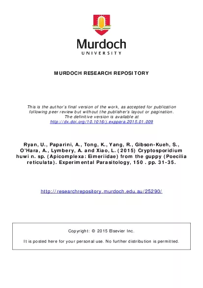 MURDOCH RESEARCH REPOSITORYThis is the author146s final version of the