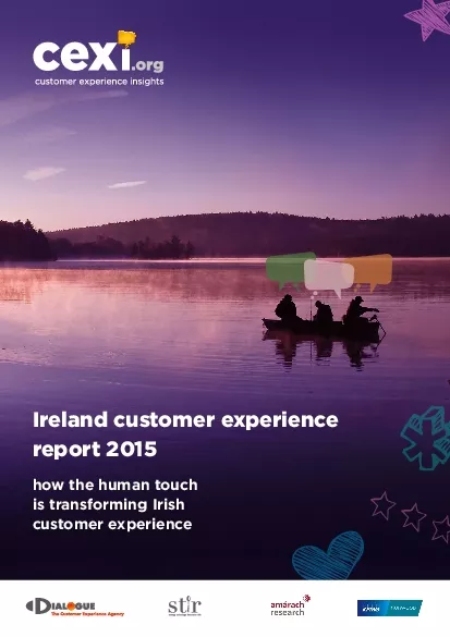 Ireland customer experience report 2015how the human touch is transfor