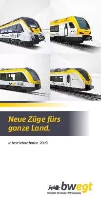 Neue Zge frs ganze Land