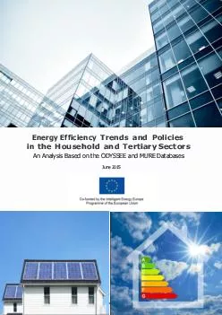 Energy Efficiency Trends and Policies in the Household and Tertiary Se
