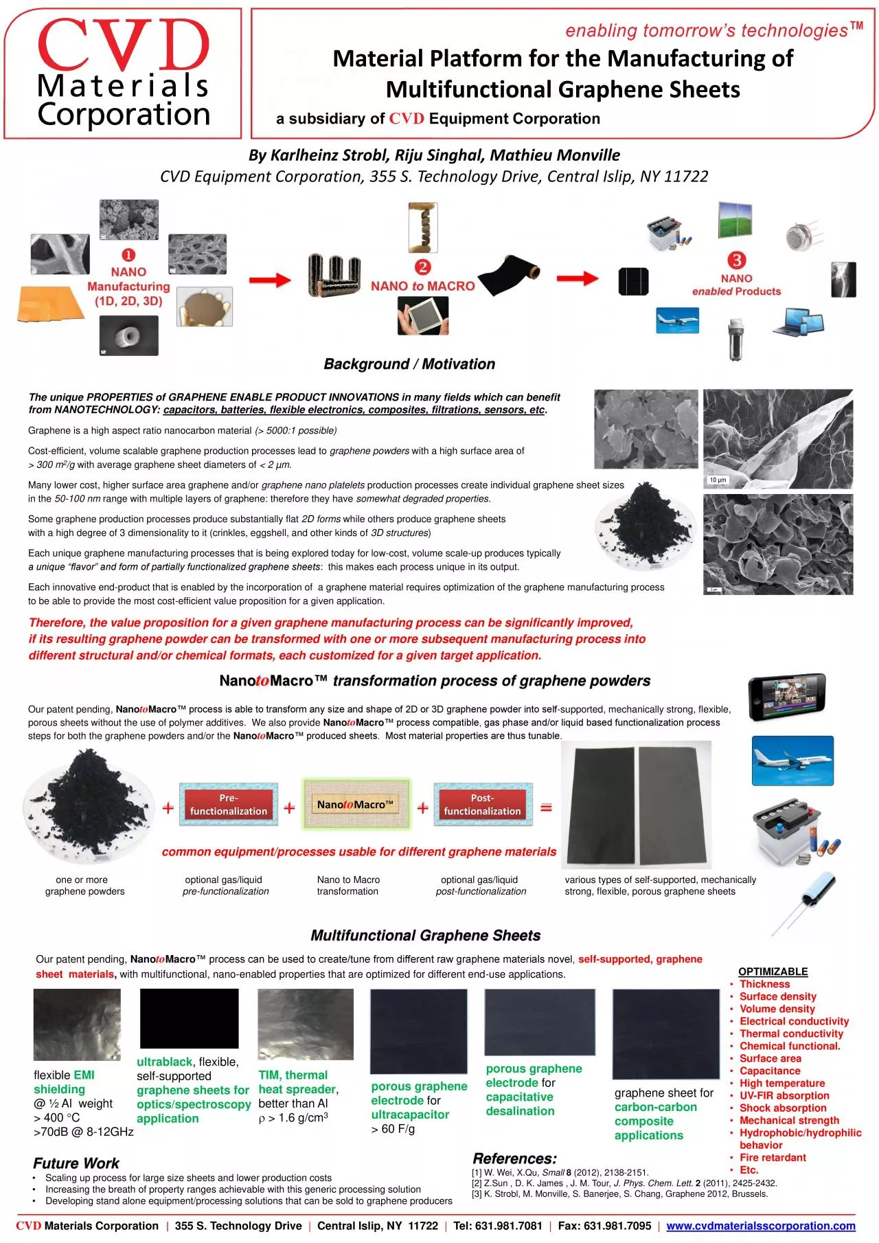 PDF-The unique PROPERTIES of GRAPHENE ENABLE PRODUCT INNOVATIONS in many f