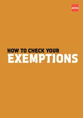 HOW TO C ECK YOUR EXEMPTIONS