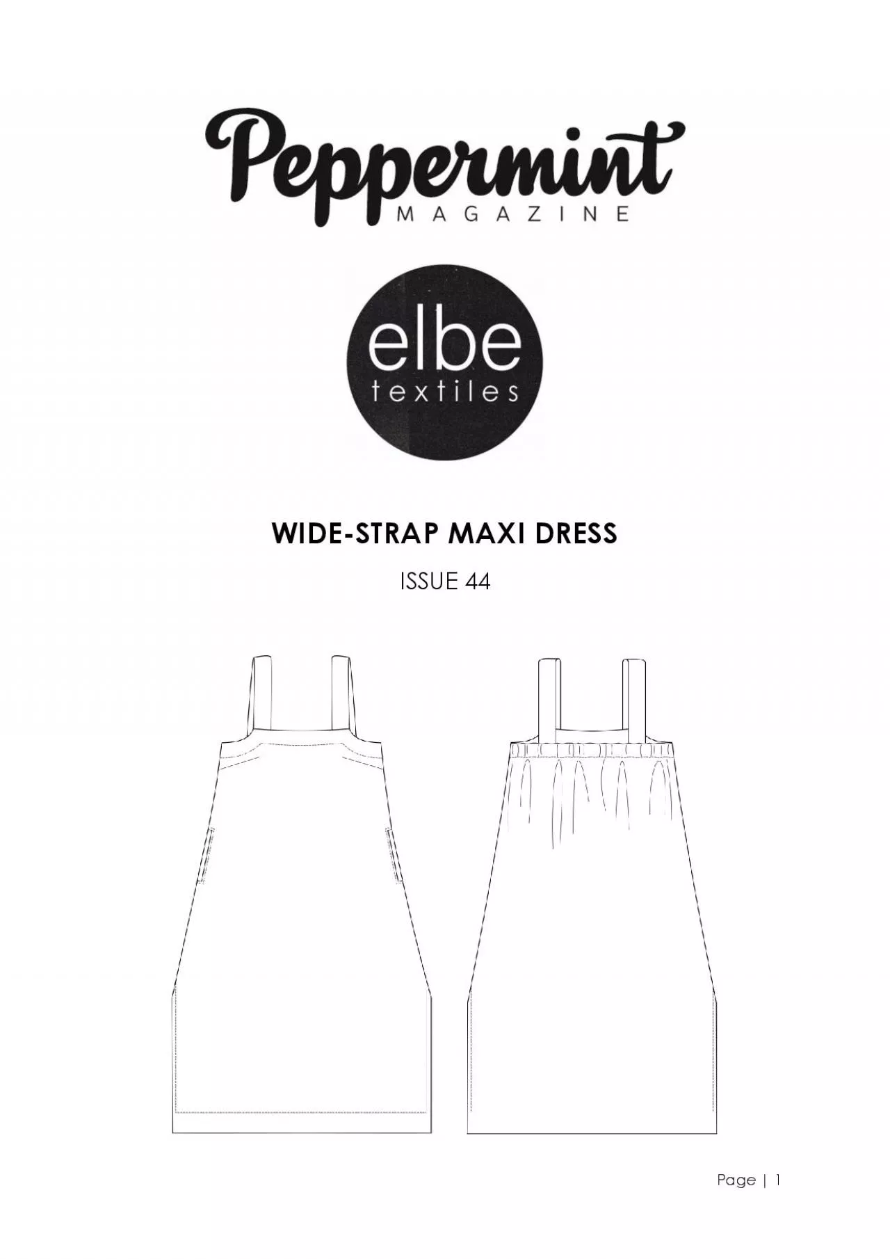 PDF-STRAP MAXI DRESS