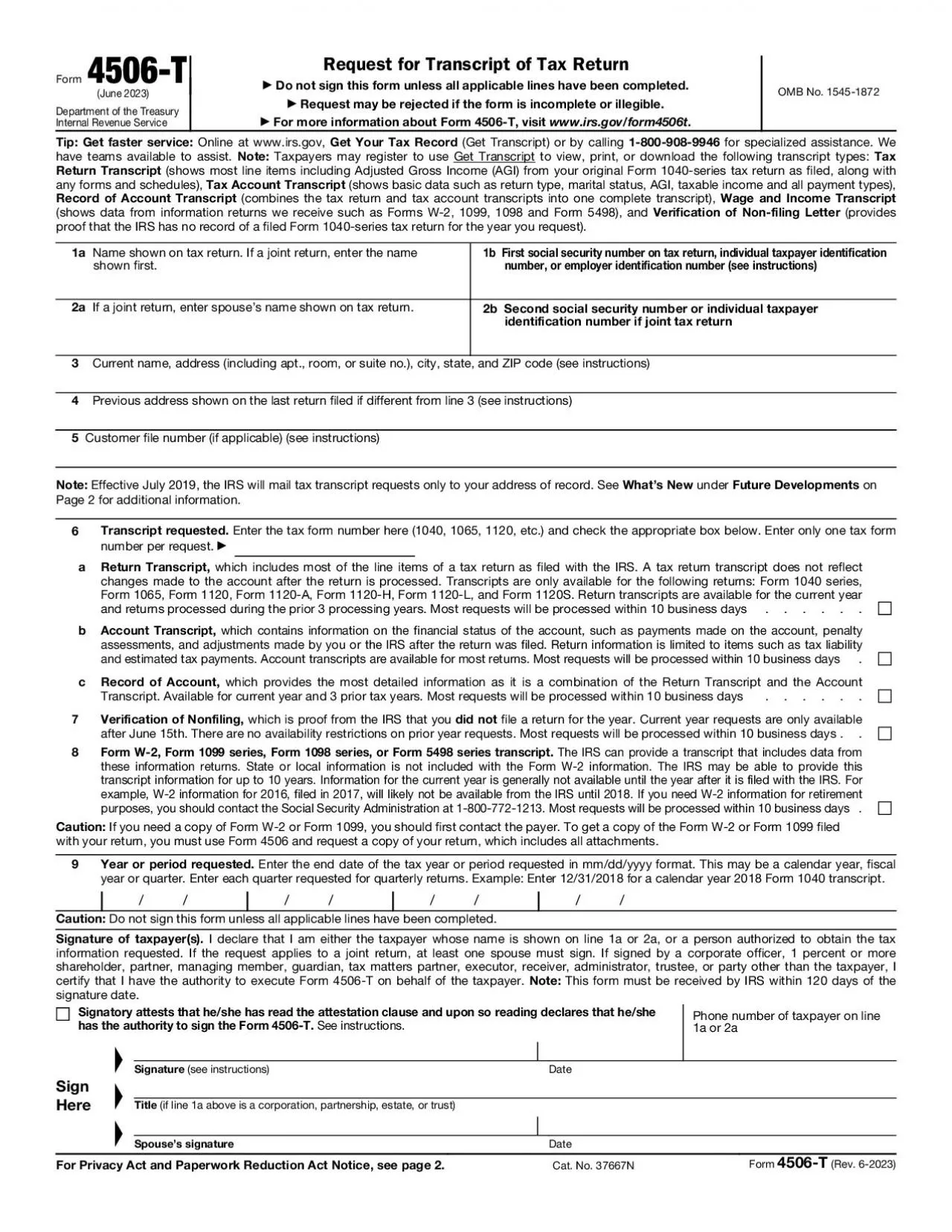 PDF-Form 4506TMarch 2021