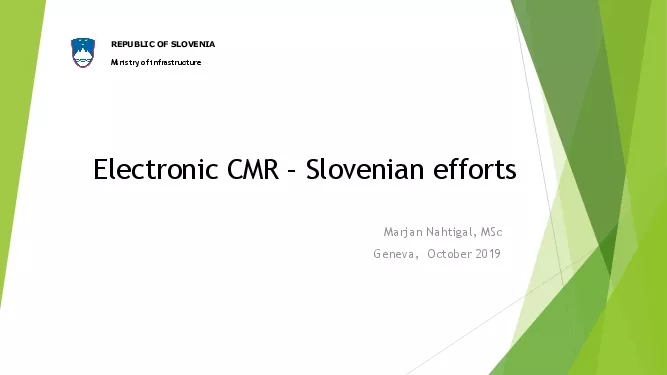 ElectronicCMR Slovenian efforMarjan Nahtigal MScGenevaOctober2019