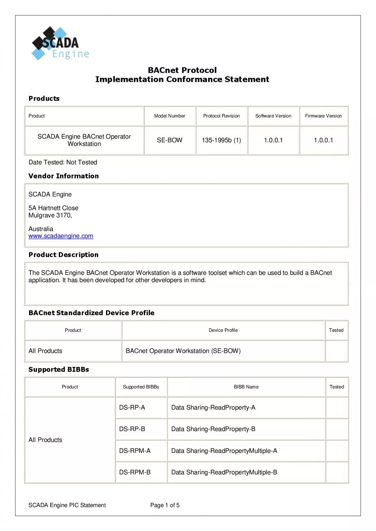 PDF-SCADA Engine