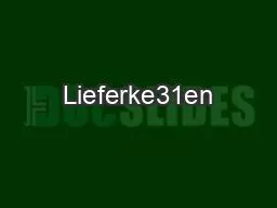 Lieferke31en