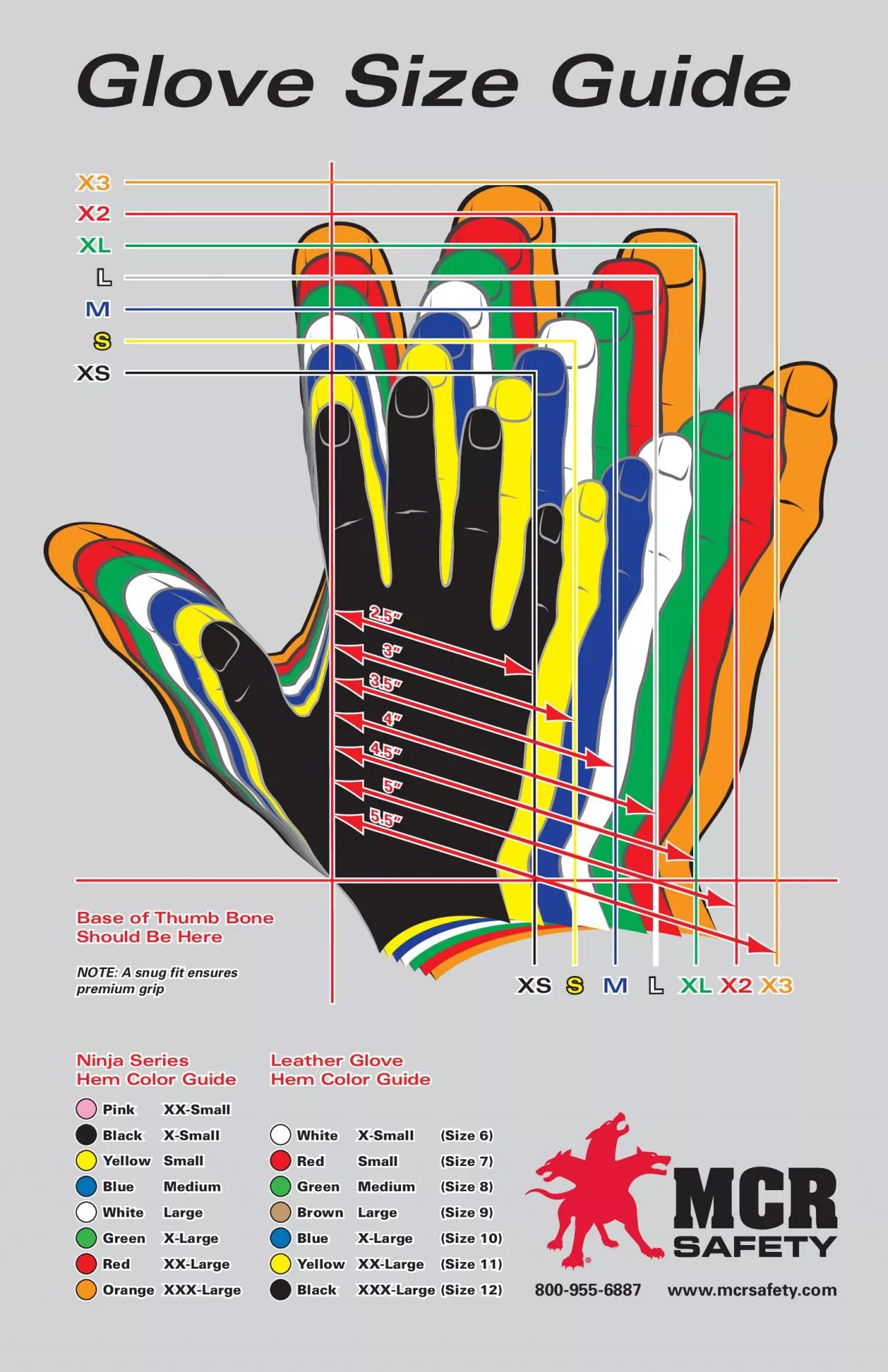 PDF-Base of Thumb Bone Should Be HereGlove Size Guide