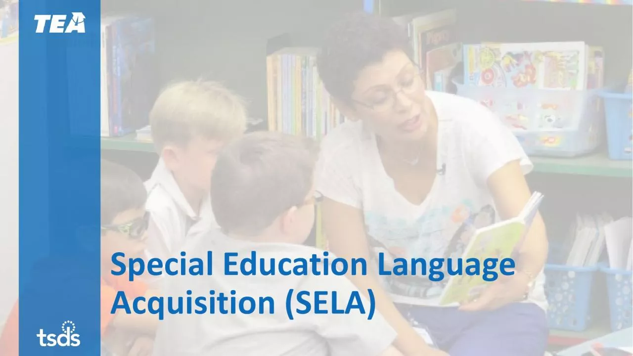 PDF-Special Education Language Acquisition SELA