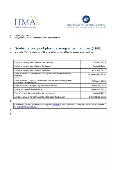 Draft for public consultation