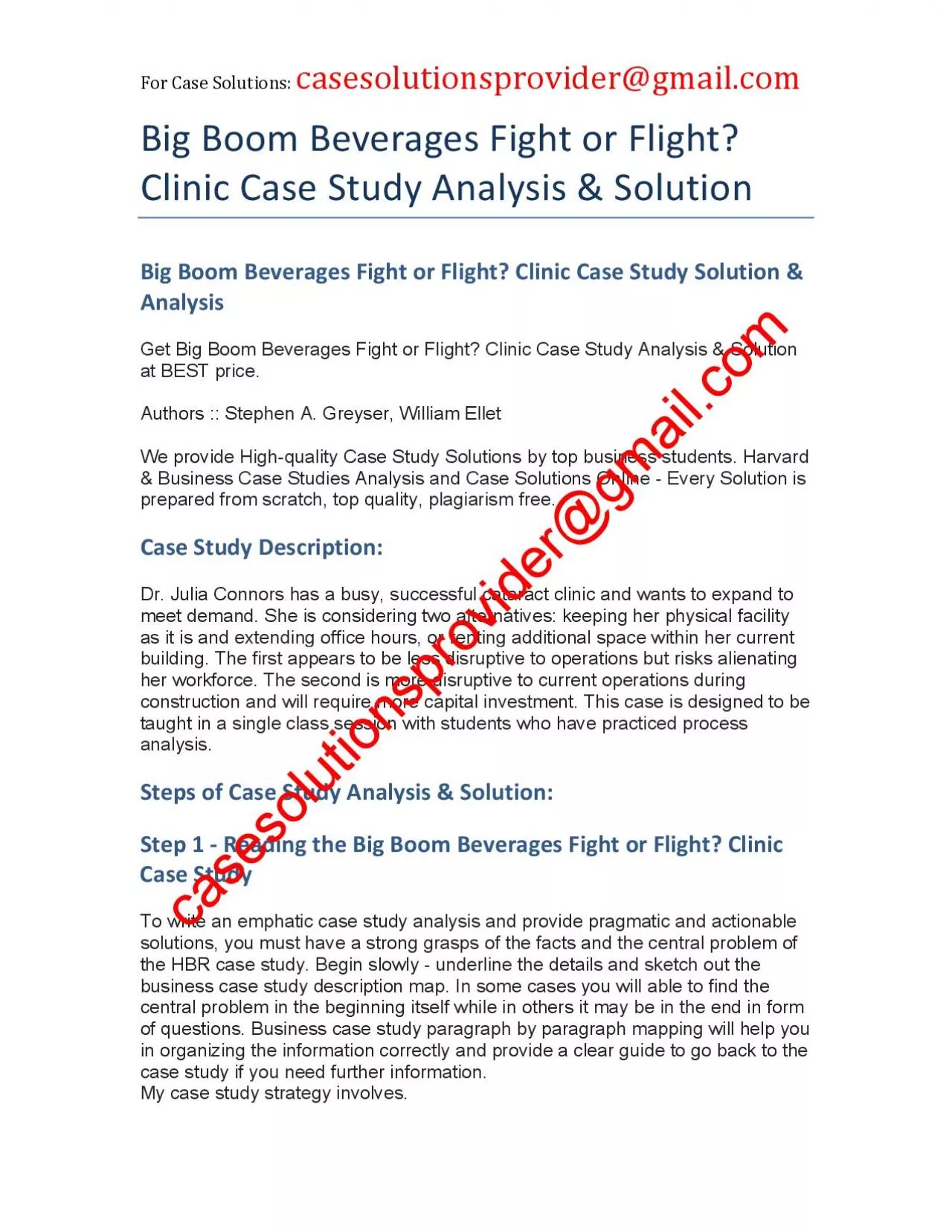 PDF-Big Boom Beverages Fight or Flight Case Study Solution & Analysis